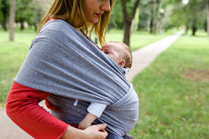 This should not be done while wearing a baby wrap. Premature babies and newborns up to four months old are most at risk.
