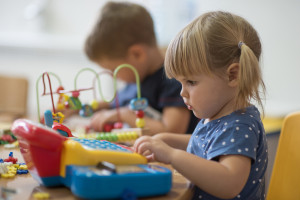 Shocking scenes in kindergarten.