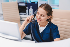 Absolute rule in the clinic. The receptionist cannot refuse