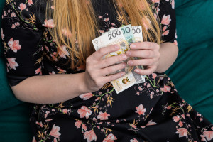 1000 PLN per month for a longer period. Requires a parental application.